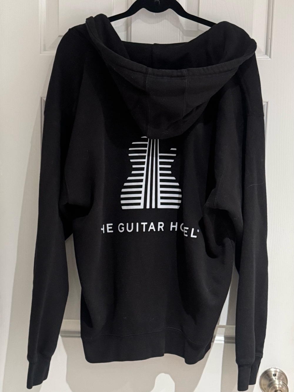 Hard Rock Cafe Black Full-Zip Hoodie with Chest Logo